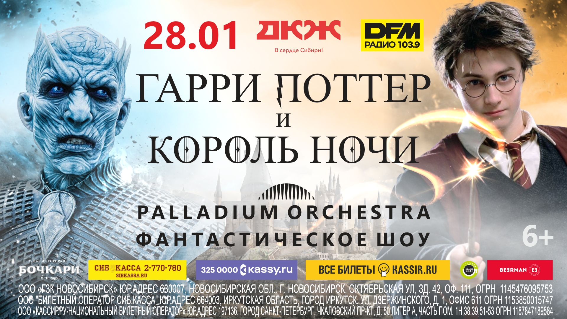 Гарри Поттер и Король Ночи. Фэнтези шоу оркестра PALLADIUM